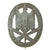 Original German WWII Silver Grade Solid Back General Assault Badge - Unmarked Original Items