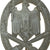 Original German WWII Silver Grade Solid Back General Assault Badge - Unmarked Original Items