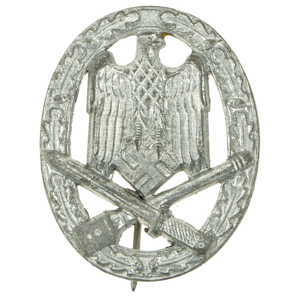 Original German WWII Silver Grade General Assault Badge by Hymmen & Co. - Allgemeines Sturmabzeichen Original Items