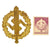 Original German WWII Gold Grade SA Sports Badge by Ernst Schneider with 1942 SA Stamp Original Items