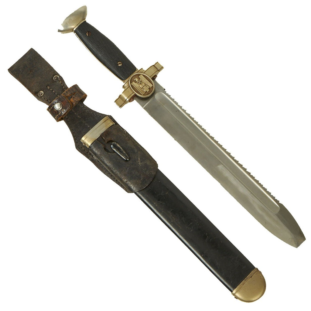 Original German WWII Unit Marked DRK Red Cross EM/NCO Hewer with Scabbard & Frog - Deutches Rotes Kreuz Original Items