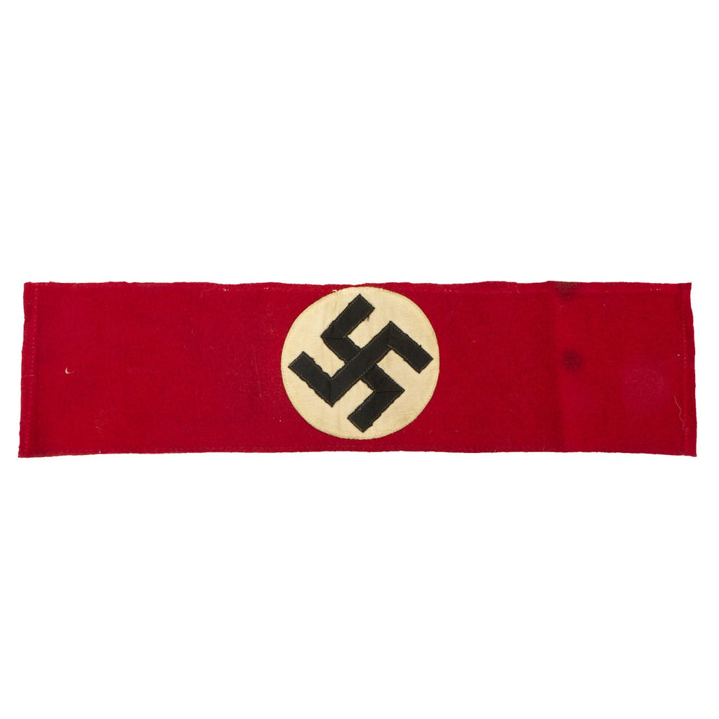 Original German Early WWII SA Multi-piece Wool Felt & Rayon Armband - Service Worn Original Items