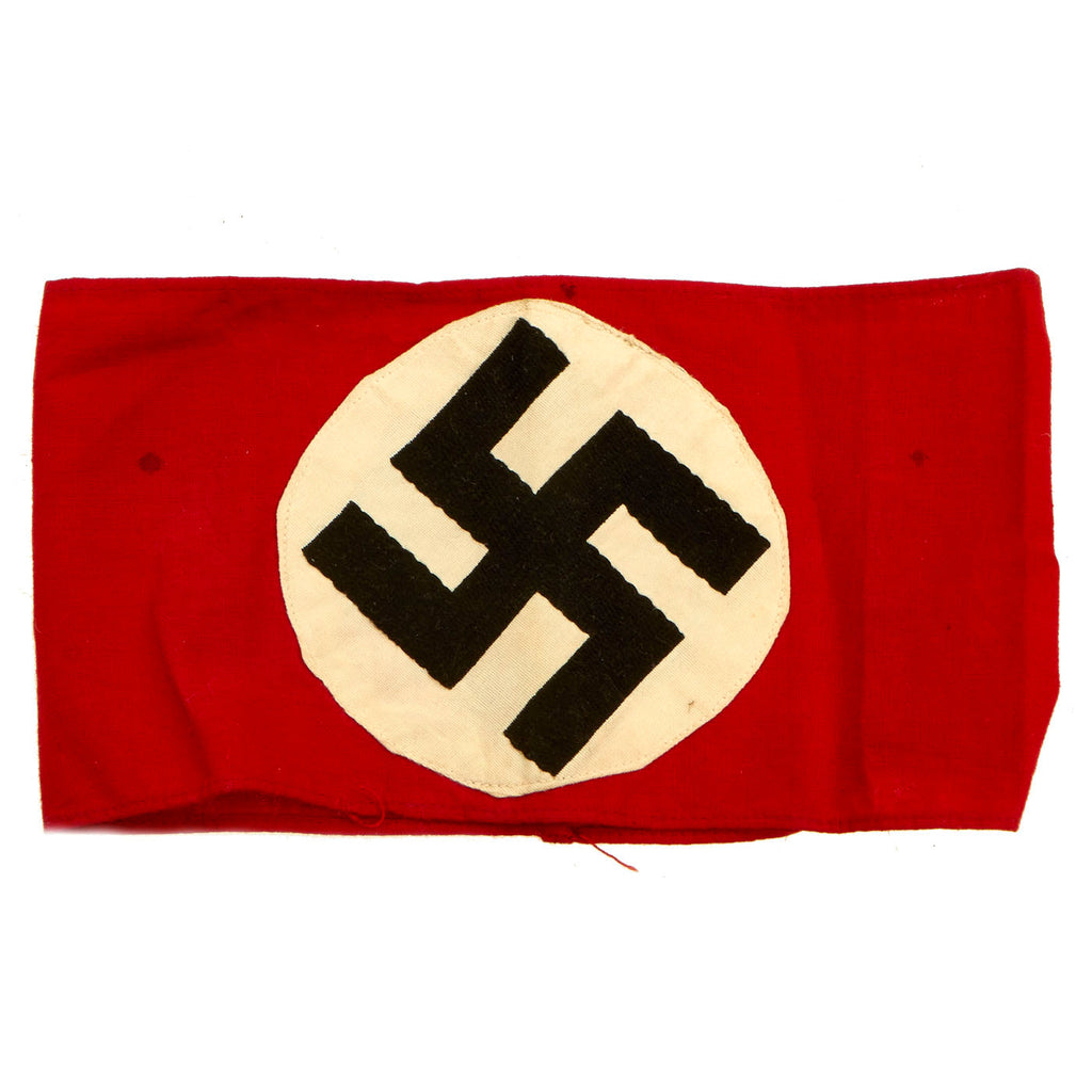 Original German WWII Mid-War NSDAP Party Machine Embroidered Insignia Armband Original Items
