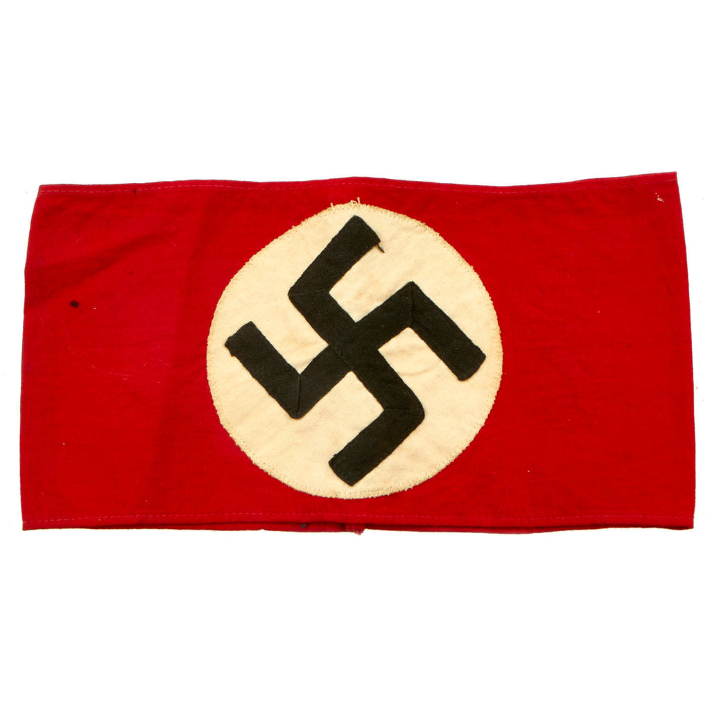 Original German Early WWII NSDAP Multi-piece Cotton Armband Original Items