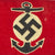 Original German WWII Small Naval Water Sports Flag on Aluminum Pole - 7 1/2" x 11" Original Items