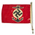 Original German WWII Small Naval Water Sports Flag on Aluminum Pole - 7 1/2" x 11" Original Items