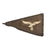 Original German WWII Luftwaffe Officer Vehicle Rigid Fender Staff Pennant Flag Cutoff Half - 8 1/2" x 14 1/2" Original Items
