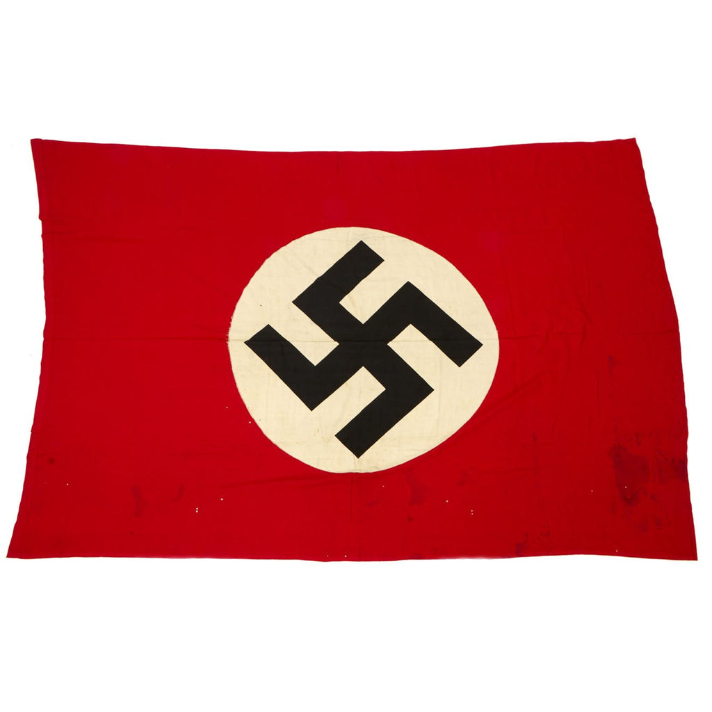 Original German WWII NSDAP Large National Political Banner Flag - 48" x 72" Original Items