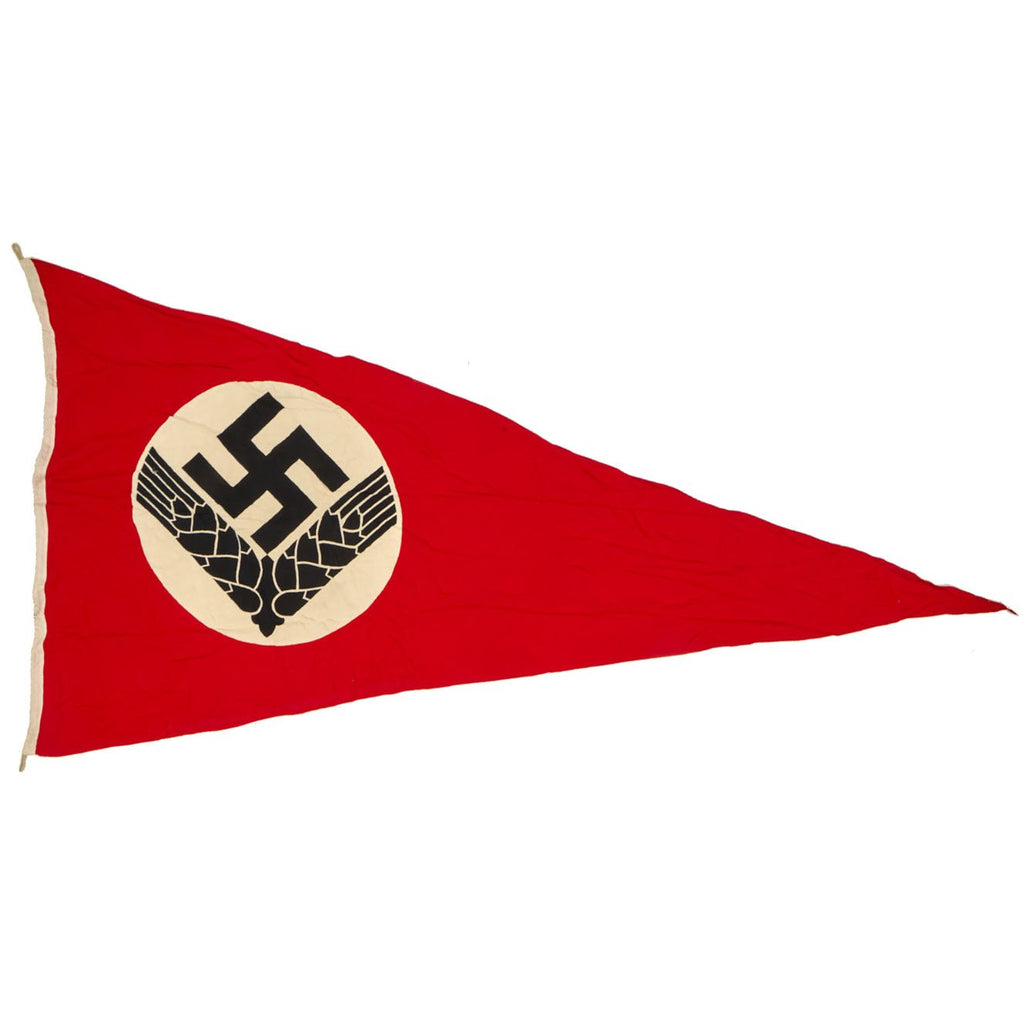 Original German WWII RAD Women's Reich Labor Service Large Pennant Flag - 48" x 83" Original Items