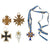 Original German WWII Medal & Insignia Grouping with Iron Cross 2nd Class and War Merit Cross with Swords Original Items