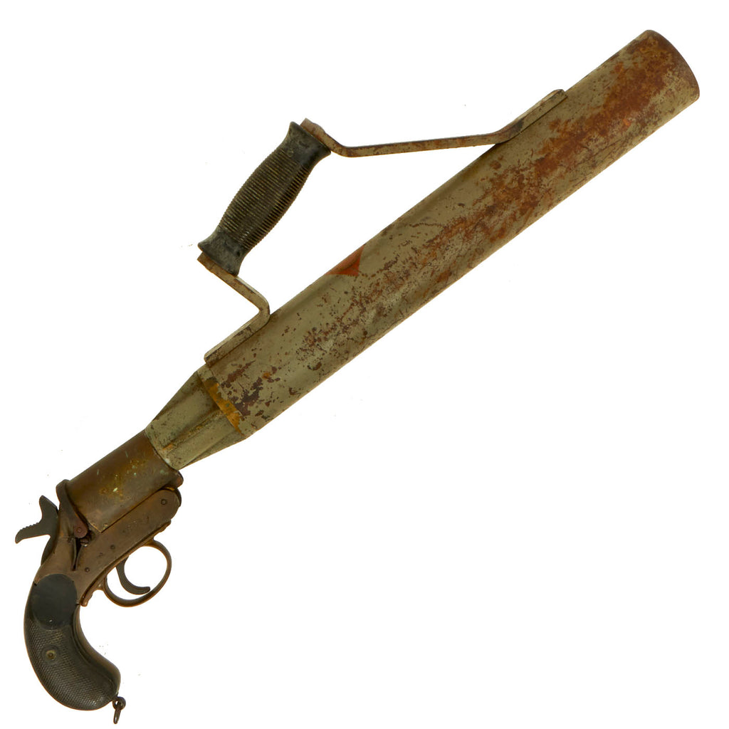 Original British WWII Schermuly Pistol Rocket Apparatus Rescue Line Thrower Original Items