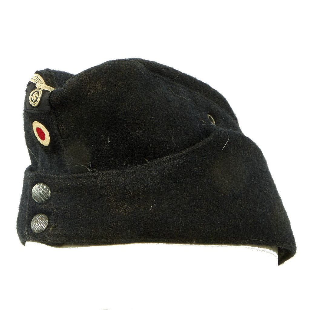 Original German WWII 1943 dated Panzer EM-NCO M42 Feldmütze Overseas Cap with RBNr. Marking - size 56 Original Items