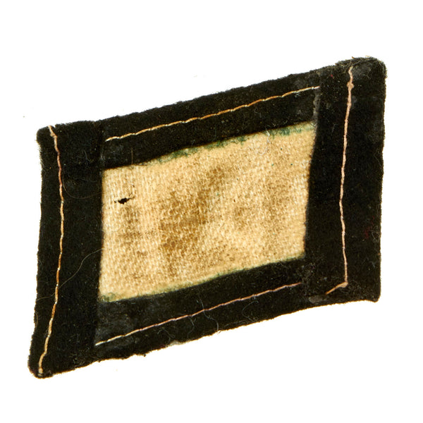 Original German WWII SS EM/NCO Double Sig Rune Collar Tab - Schutzstaf ...