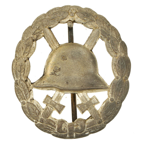 Original Imperial German WWI Cut-Out SilverWound Badge - Verwundetenabzeichen in Silber Original Items