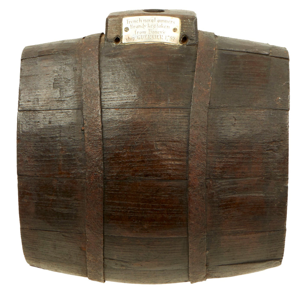 Original Napoleonic Naval Gunner’s Water Keg Captured from French Ship Guerrier in 1798 Battle of the Nile Original Items