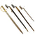 Original Lot of Four Bayonets from Various Countries - Two With Scabbard, Two Without Original Items