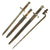 Original Lot of Bayonets with Scabbards - Various Countries - Set of 4 Original Items