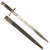 Original Lot of Bayonets with Scabbards - Various Countries - Set of 4 Original Items