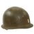 Original U.S. WWII Officer M1 Helmet by Schlueter with Medic Overpaint with MSA Liner Original Items