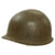 Original U.S. WWII Officer M1 Helmet by Schlueter with Medic Overpaint with MSA Liner Original Items