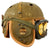 Original U.S. WWII M38 Tanker Helmet by Rawlings with Goggles - Size 7 1/8 Original Items