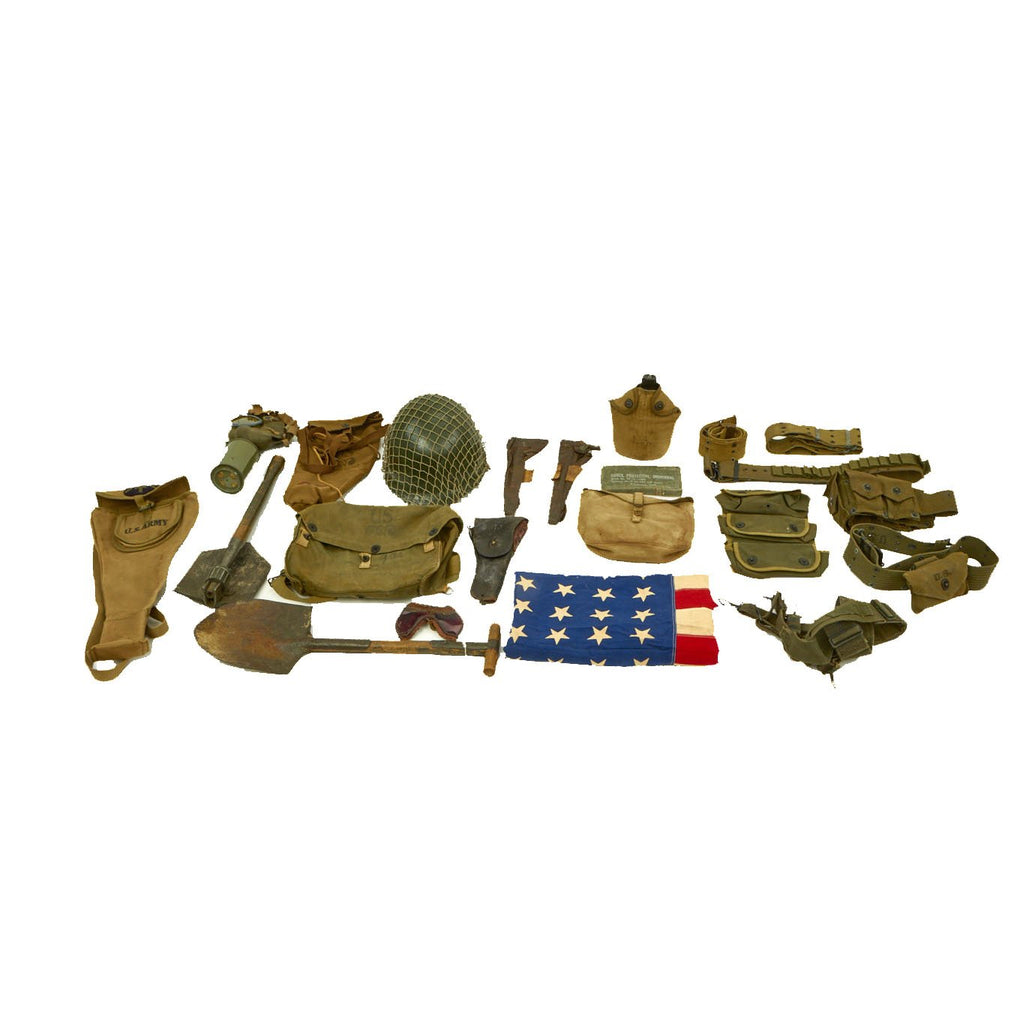 Original U.S. WWII Army GI Field Gear and Equipment Lot Original Items