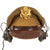 Original U.S. WWII USAAF Winter Issue Officer Crush Visor Cap with ANB-H-I Headset Receiver Original Items