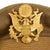 Original U.S. WWII USAAF Winter Issue Officer Crush Visor Cap with ANB-H-I Headset Receiver Original Items