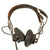 Original U.S. WWII USAAF Winter Issue Officer Crush Visor Cap with ANB-H-I Headset Receiver Original Items