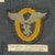 Original German WWII Luftwaffe Bomber Air Crew Embroidered Cloth Badge Collection in Frame - 5 Badges Original Items