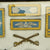 Original U.S. Spanish American War Collection of Framed Medals and Shoulder Boards Original Items
