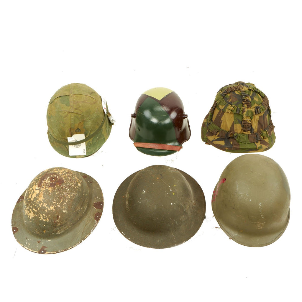 Original WWII and Cold War Military Helmet Lot 3 Original Items