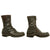 Original U.S. WWII Airborne Paratrooper Brown Leather Corcoran Jump Boots in Size 10 1/2 Original Items
