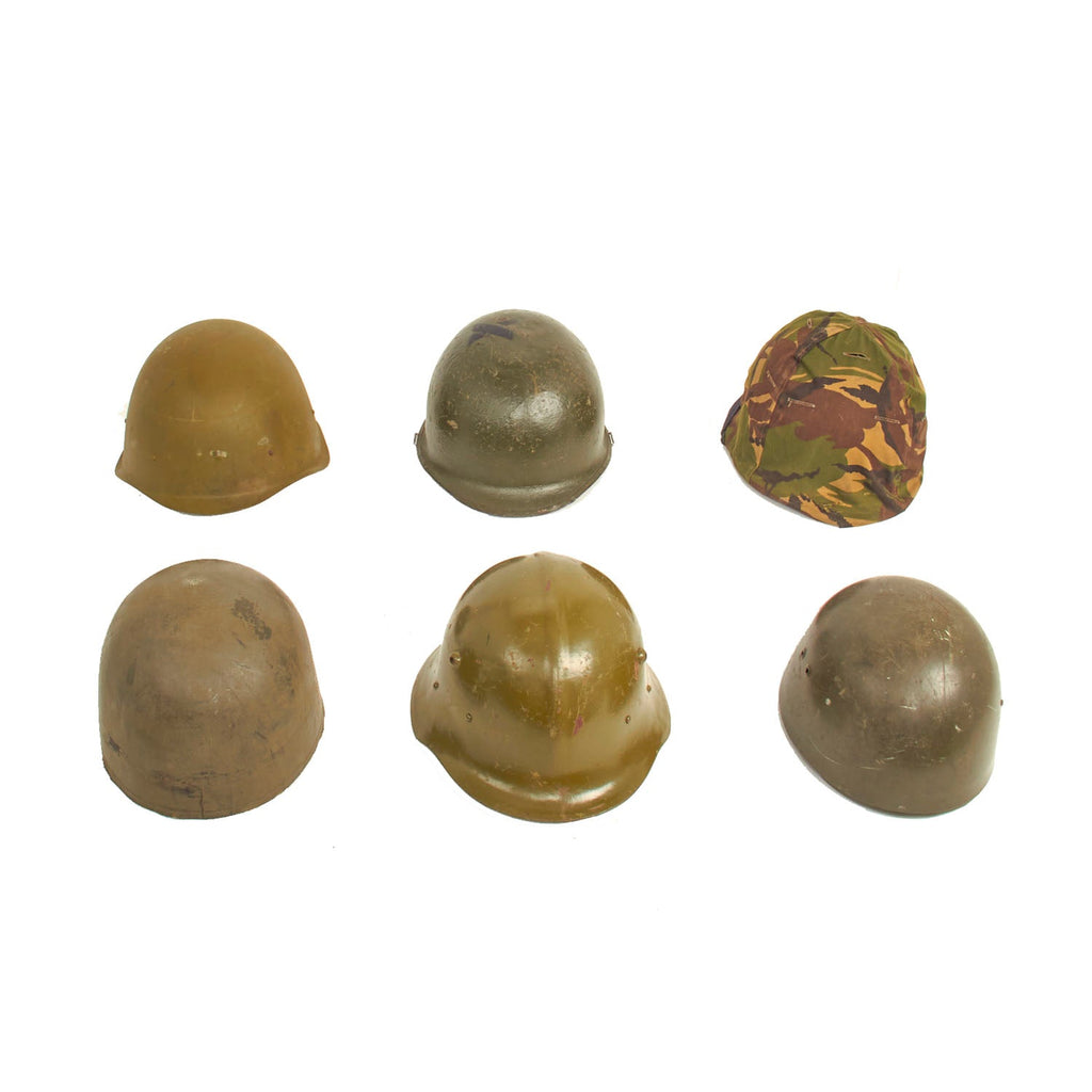 Original WWII to Cold War Helmet Lot - 6 Items Original Items