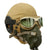 Original U.S. WWII Army Air Force Aviator Flight Helmet Set - AN6530 Goggles, A-10A Mask, AN-H-15 Helmet Original Items