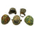 Original Post War Military Helmet Lot - Set of 5 Original Items