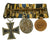 Original Imperial German WWI Insignia & Belt Buckle Grouping with Medal Bar - Two EKII Original Items