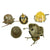 Original Post War Military Helmet and Gas Mask Lot - Set of 5 Original Items