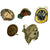 Original Post War Military Helmet and Gas Mask Lot - Set of 5 Original Items