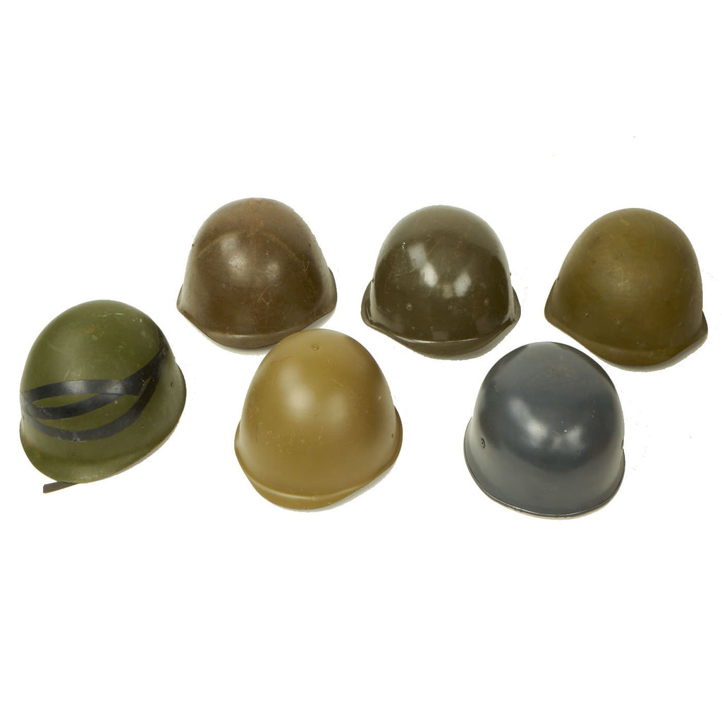 Original Post WWII And Reproduction Military Helmet Lot - Set of 6 Original Items