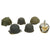 Original Post WWII and Reproduction Military Helmet Lot - Set of 6 Original Items