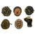 Original Post WWII and Reproduction Military Helmet Lot - Set of 6 Original Items