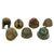Original Post WWII Military Eastern Bloc and Nato Helmet Lot - Set of 7 Original Items