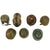 Original Post WWII Military Eastern Bloc and Nato Helmet Lot - Set of 7 Original Items