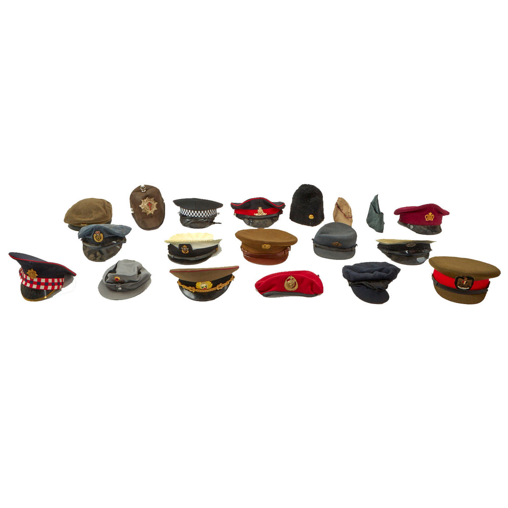 Original Post WWII Military and Law Enforement Hat Lot - 20 Pieces Original Items
