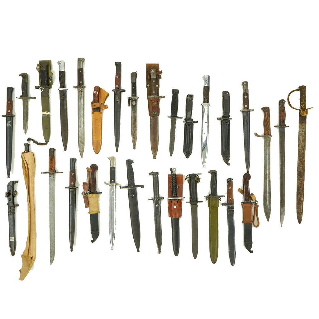 Original Collector's Set of 19th & 20th Century Bayonets from Around the World - 30 Items Original Items
