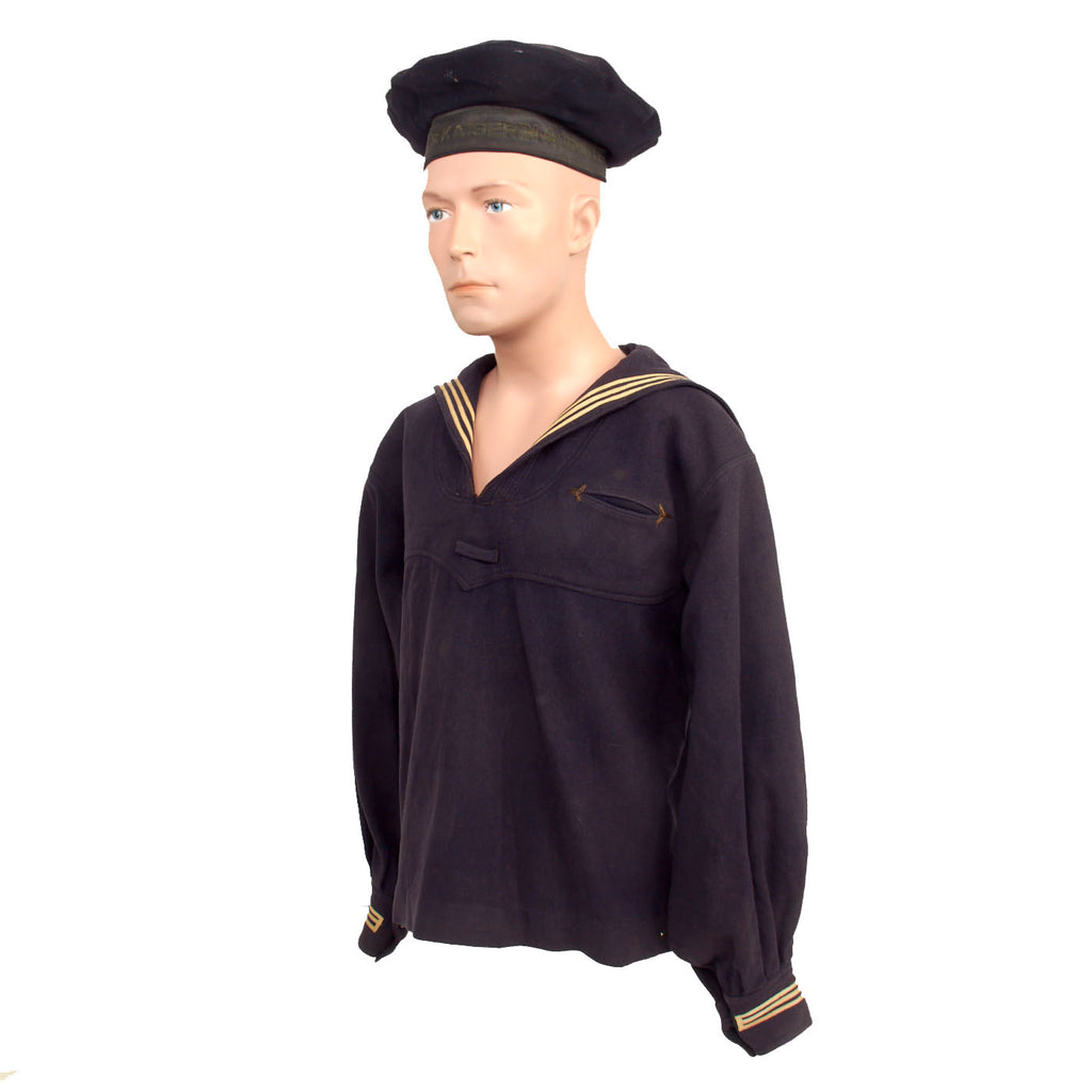 Original U.S. WWI US Navy Named Service Dress Blue Uniform Jumper with ...