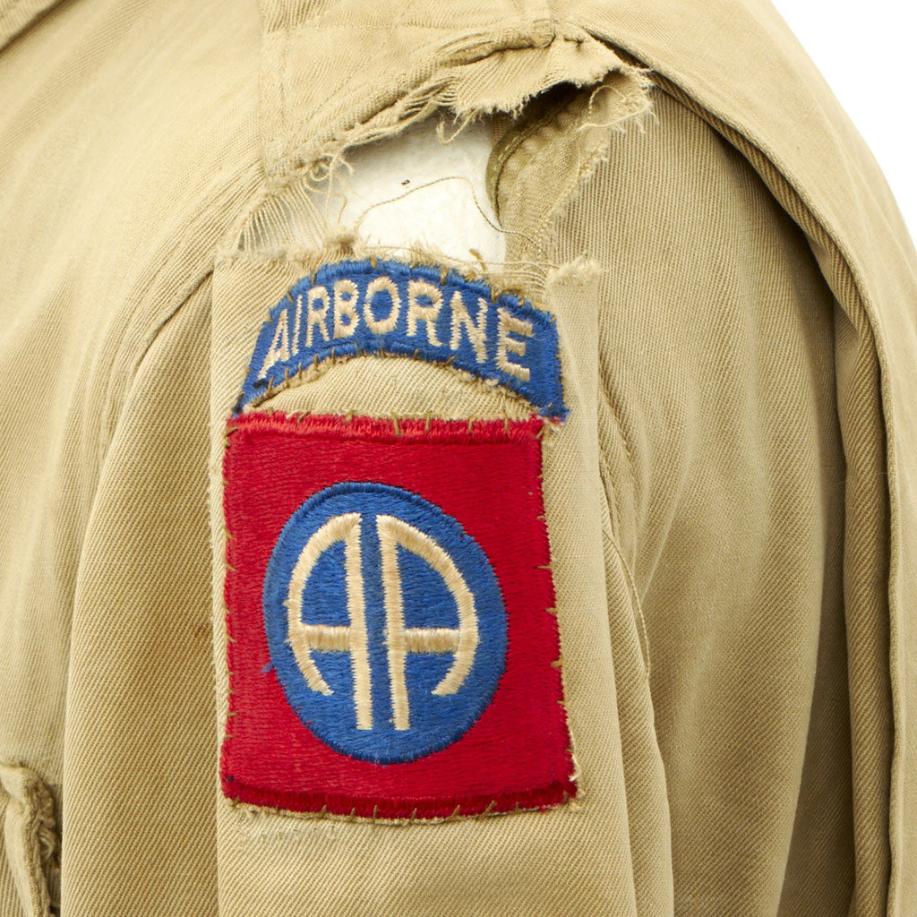 Original U.S. WWII 82nd Airborne M1942 Paratrooper Jacket - Field Worn ...
