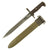Original U.S. WWII M1 Garand 10 inch Cut Down Bayonet by American Fork & Hoe with M7 Scabbard - dated 1943 Original Items