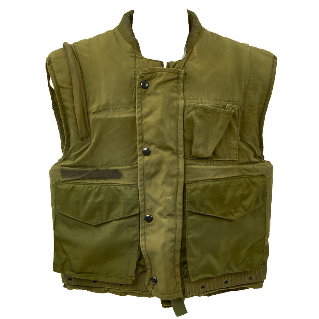 Original U.S. Vietnam War U.S.M.C. M-1955 Flak Body Armor Protective Vest - Size Medium Original Items